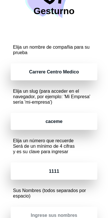 Completa los datos de tu cuenta