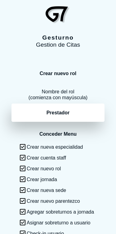 seleccione los puntos de menú